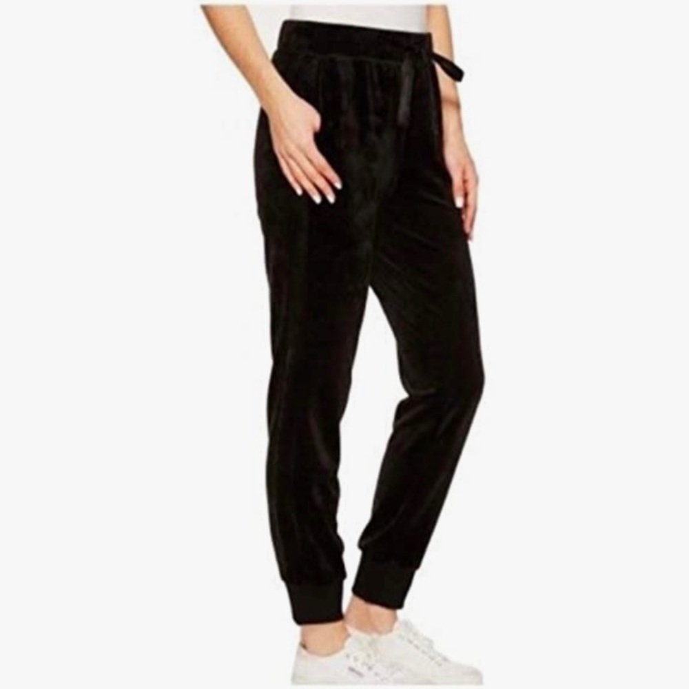 Champion black velour joggers size s